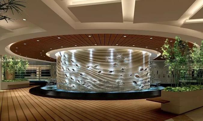 为什么有些酒店喜欢在门口摆放大鱼缸？
